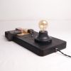 Puzzle Table Lamp — Wood, Stone & Marble | Gobi | Lamps by Gabor Gobi. Item made of wood & marble