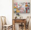 Walking in Venice | Mixed Media by Paula Saslow, Copper Rose Art. Item composed of canvas in contemporary style