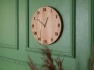 Oak Wood Wall Clock MARKUSS | Decorative Objects by DABA. Item composed of oak wood in minimalism or contemporary style