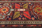 Vintage Purple Geometric 2'6X9'7 Ardabil Runner Rug | Rugs by Magic Rugs. Item composed of cotton