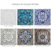 Kitchen backsplash mandala tiles (1 tile) | Tiles by GVEGA. Item composed of marble in mediterranean style