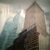 Untitled (midtown NYC Buildings) Acrylic on Canvas 72"x72" | Paintings by Jeremy Wagner Studio