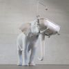 "Elephant with tub" | Sculptures by MARCANTONIO. Item made of bronze