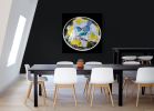 Convex Tui and Kowhai Flowers #2 | Mirror in Decorative Objects by Frederick Worrell Art and Design. Item made of glass
