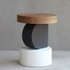 Miró Painted Occasional Table | Side Table in Tables by Pfeifer Studio. Item composed of oak wood