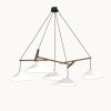 Emily Group of Five Pendant Light | Chandeliers by MOSS Objects. Item composed of oak wood and steel in contemporary or modern style