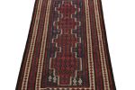 1950s Vintage Kilim rug in Red, Blue a,d Beige-Brown | Area Rug in Rugs by Rug and Kilim