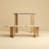 Marble and Oak Console Table - MAHA by Lebanto | Tables by Lebanto. Item made of oak wood & marble compatible with minimalism and contemporary style