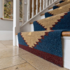 Handwoven Wool Stair, Hallway, Entryway Runner Rug | Rugs by Evergreen Carpets. Item made of wool compatible with boho and minimalism style