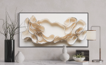 Fiber Wall Art / Sculptural Art / Minimalist Decor | Wall Sculpture in Wall Hangings by Stef Shock. Item composed of canvas & fiber compatible with boho and contemporary style