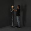 Steel & Glass Floor Lamp — Lasso by Nitush Aroosh | Lamps by Nitush Aroosh. Item made of steel with glass works with contemporary & eclectic & maximalism style