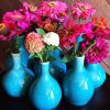 Teal Porcelain Crackle Bud Vase | Vases & Vessels by Tina Fossella Pottery. Item made of ceramic