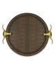The Showcase | Serving Board in Serveware by Gavin May. Item made of walnut & brass