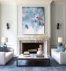 Blue Edge | Oil And Acrylic Painting in Paintings by Nicholas Kriefall. Item made of canvas compatible with contemporary and modern style