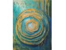 Holy Centre | Mixed Media in Paintings by Claire Szegvary. Item composed of canvas in minimalism or contemporary style