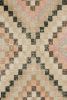 Vintage Turkish Rug in Cream with All-Over Diamond Medallion | Area Rug in Rugs by Rug and Kilim