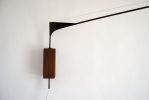 JP swivelling wall lamp | Lighting by 2MONOS STUDIO. Item made of oak wood works with mid century modern style
