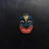 Moods- embellished traditional Sri Lankan mask | Sculptures by Aasiri W. Item made of wood compatible with asian style