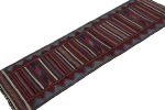 Vintage Afghan Baluch Kilim Runner Rug, with Geometric | Area Rug in Rugs by Rug and Kilim