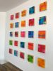 Wall Sculpture, 50" x 50" by Paula Gibbs | Wall Hangings by Paula Gibbs. Item composed of birch wood in minimalism or contemporary style