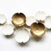 Large contemporary ceramic wall art set 15 Grace flowers | Wall Sculpture in Wall Hangings by Elizabeth Prince Ceramics. Item made of ceramic works with minimalism & contemporary style