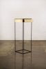 Side Table in Parchment and Metal by Costantini, Marcello | Tables by Costantini Design. Item made of metal