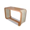 Console Table Desk with Caned Sides by Costantini, Gianni | Tables by Costantini Design. Item composed of wood
