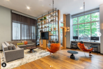 Studio Stirling - Nest Egg for Rotwein + Blake | Swing Chair in Chairs by Studio Stirling | BLVD 425 in Jersey City. Item made of steel works with minimalism & modern style