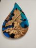 Resin River Wood Art Clock Wall Art | Decorative Objects by Carlberg Design