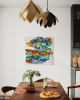 On A Cloud | Mixed Media in Paintings by Shiri Phillips Designs. Item made of canvas compatible with boho and contemporary style