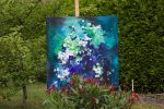 SOLD Whispers in the night | Oil And Acrylic Painting in Paintings by Art by Geesien Postema. Item made of canvas