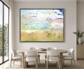 Sanctuary for Coastal Home: Cherished by Dorothy Fagan | Mixed Media in Paintings by Dorothy Fagan Fine Arts. Item made of canvas works with mid century modern & contemporary style
