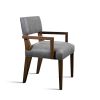 Modern Arm Chair in Argentine Wood and Leather by Costantini | Armchair in Chairs by Costantini Designñ. Item composed of wood & fabric