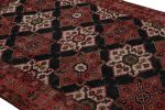 Vintage Persian Shiraz rug in Red and Black Floral Patterns | Area Rug in Rugs by Rug and Kilim