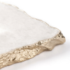 Natural White Quartz Serving & Decorative Platter | Serving Tray in Serveware by Serein Wellness LLC. Item made of stone works with boho style