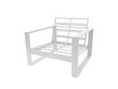 Manly 4-Piece Aluminium Outdoor Lounge Setting — White | Couch in Couches & Sofas by FurnitureOkay. Item made of aluminum