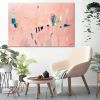 Devoted Conversations | Oil And Acrylic Painting in Paintings by Sarina Diakos Art. Item composed of canvas in minimalism or contemporary style