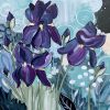 "A Midsummer Night's Dream" floral semi-abstract painting | Oil And Acrylic Painting in Paintings by Mandy Martin Art. Item made of canvas