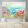 On a Whim I Fly! Abstract Floral Landscape Painting | Oil And Acrylic Painting in Paintings by Dorothy Fagan Fine Arts. Item composed of canvas in contemporary or coastal style