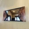 Eye-catching Live Edge Cherry Burl Mirror | Decorative Objects by Tom Weber - Weber Design Custom Woodwork. Item made of wood with glass works with boho & country & farmhouse style