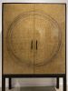 Ring Cabinet by Morgan Clayhall, Mix Media Artwork On Doors | Storage by Morgan Clayhall. Item made of walnut & steel compatible with contemporary and industrial style