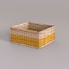 Stackable Basket (Square) | Storage Basket in Storage by Mianzi. Item composed of bamboo and fiber