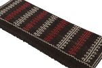 Vintage Kilim Table Runner Rug in Brown w/ Geometric Pattern | Area Rug in Rugs by Rug and Kilim