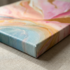 Birth of a Morning Breeze – Abstract Blush Gold Art | Prints in Paintings by Alpenglow Workshop. Item composed of walnut & paper compatible with boho and minimalism style
