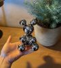 Tiny Stainless Steel Bear 'Tony' | Sculptures by IRENA TONE. Item composed of steel in minimalism or art deco style