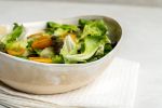 Cream Ceramic Salad Bowl, Unique Wedding Gift | Dinnerware by ShellyClayspot. Item made of stoneware works with minimalism & urban style