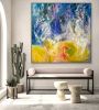 Joind We Light the Night, 72" x 72" Oil Painting | Oil And Acrylic Painting in Paintings by Dorothy Fagan Fine Arts. Item made of canvas works with minimalism & contemporary style