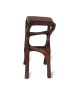 Amorph Chimera Bar stool, Stained Rusted Walnut | Chairs by Amorph. Item composed of walnut and leather