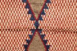 Vintage Gabbeh Persian Tribal Rug, Red with DIamond | Area Rug in Rugs by Rug and Kilim
