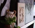 Abstract Ocean Fiber Art | Mixed Media by Helen D Wilde - Ovo Bloom. Item composed of cotton compatible with coastal style
